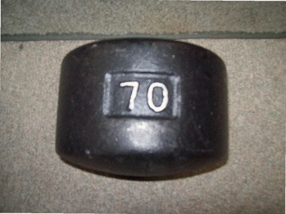 1/2 70 YORK BARBELL BLOB GEN 1 BodyBuilding Pinch STRONGMAN Grip DUMBBELLS arms*