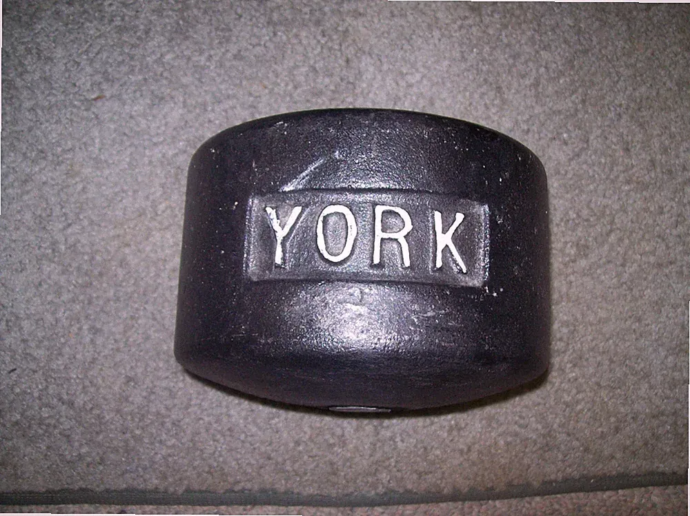 1/2 75 YORK BARBELL BLOB GEN 1 BodyBuilding Pinch STRONGMAN Grip DUMBBELLS arms