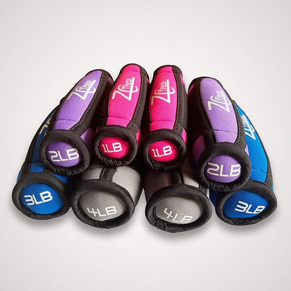 1-5LBS Soft Hand Weight Set Multiple Weights Dumbbells for Walking,Running,Yoga
