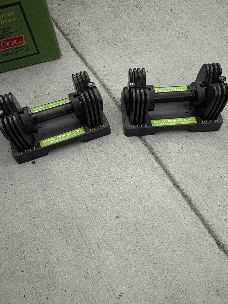 1 Golds Gym Space Saver 25 Pound Singles Dumbbell Dumbbells 2 Available