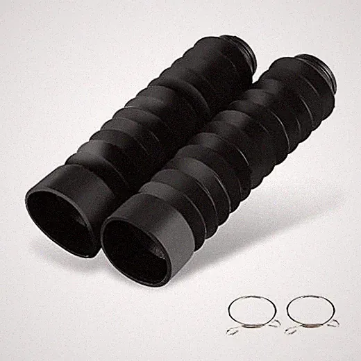 1 Pair Rubber Fork Cover Gaiters - Motorcycle Front Fork Cover Gaiters Boots