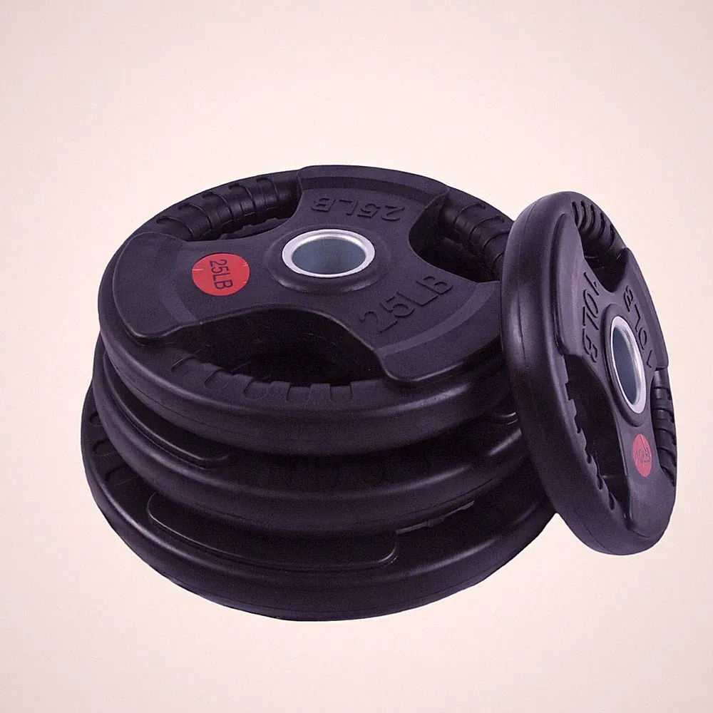 10 Lbs-45 Lbs Rubber Dumbbell Plate Heavy Duty Non Slip Grip Home Gym Weights