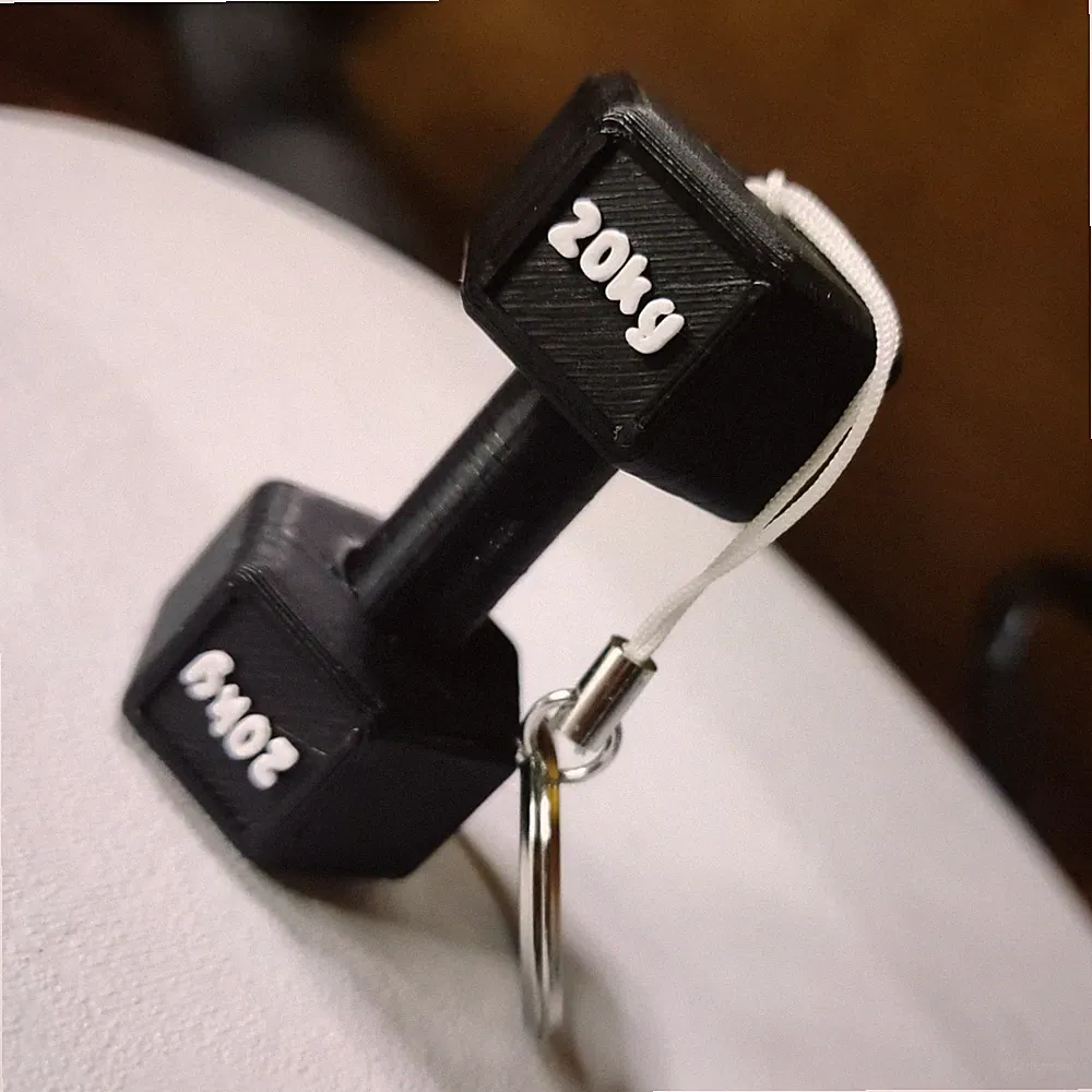 10 Pack Custom Dumbbell Keychains - Gym Fitness Gift - 3D Printed Workout Favor