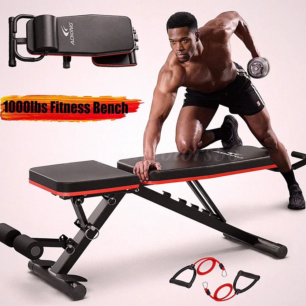 1000 lbs Adjustable Utility Bench Weight Bench Home Gym Fitness Workout Exercise