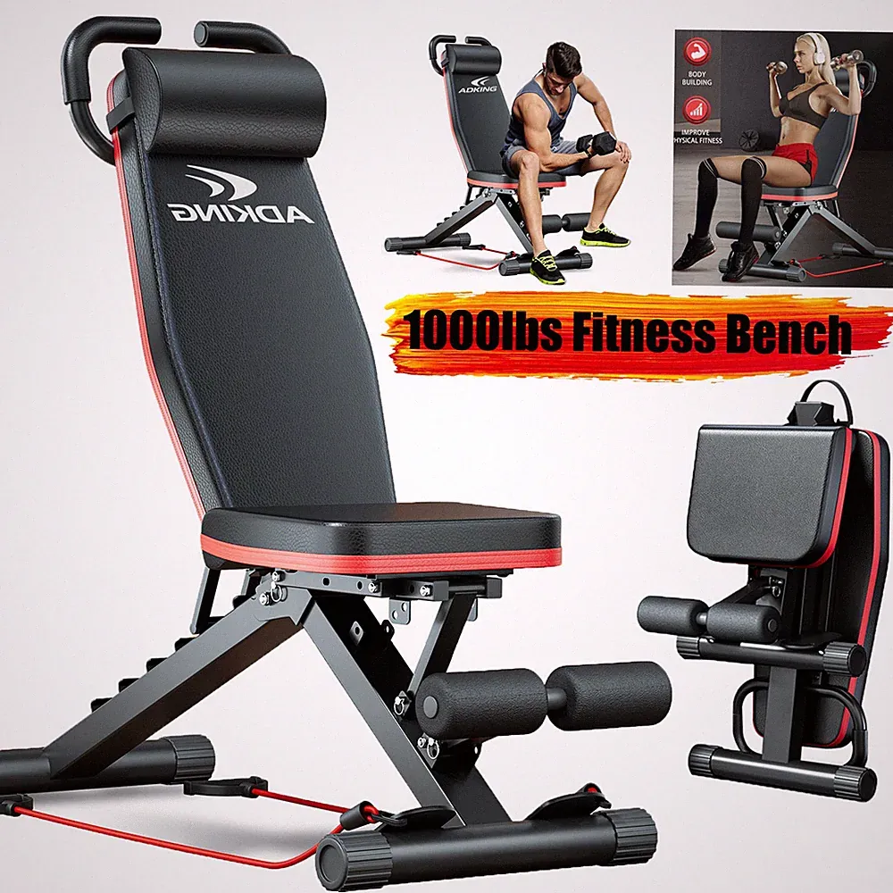 1000 lbs Adjustable Utility Bench Weight Bench Home Gym Fitness Workout Exercise