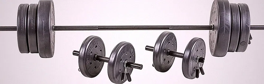 105 Pound Barbell Weight Set for Home Gym| Adjustable Weight Set with Two Dumbbe