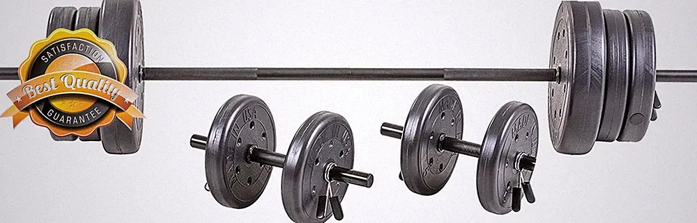105 Pound Barbell Weight Set for Home Gym| Adjustable Weight Set with Two Dumbbe