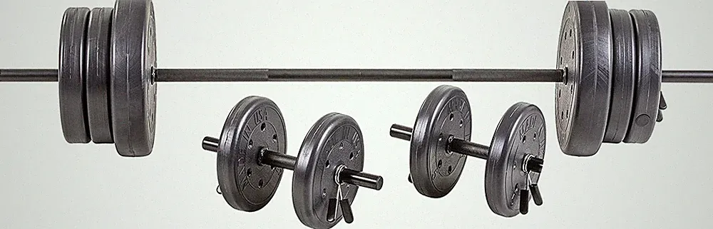 105 Pound Barbell Weight Set for Home Gym| Adjustable Weight Set with Two Dumbbe