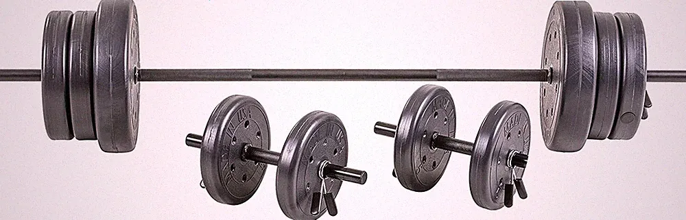 105 Pound Weight Set with Barbell Home Gym Workout Equipment