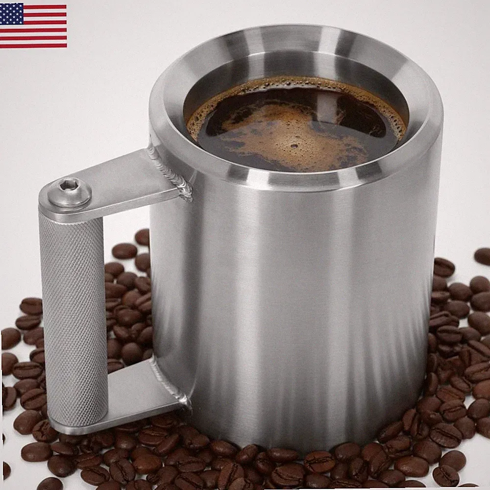 10kg Stainless Steel Dumbbell Cup Anti-Slip Extra-Heavy Water Cup Home Use