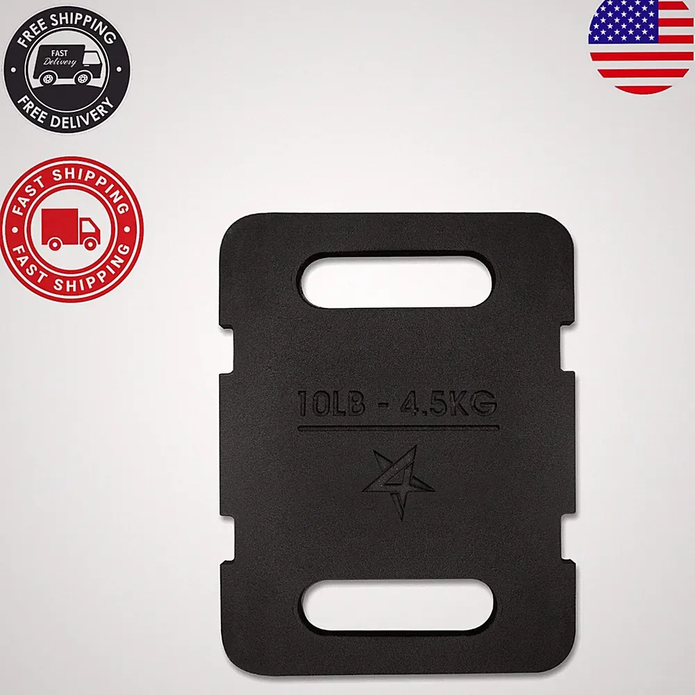10lb Cast Iron Rucking Weight Plate with Ergonomic Handles for Enhanced Fitness