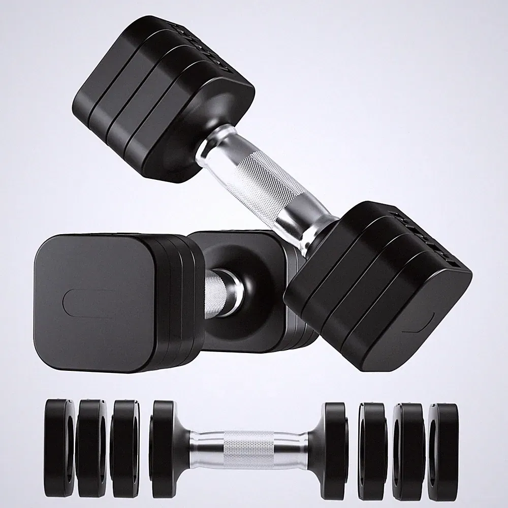 10lb Dumbbell Set of 2-4 in 1 Fast Adjustable Weight Set, Each 4lb 6lb 8lb 10...