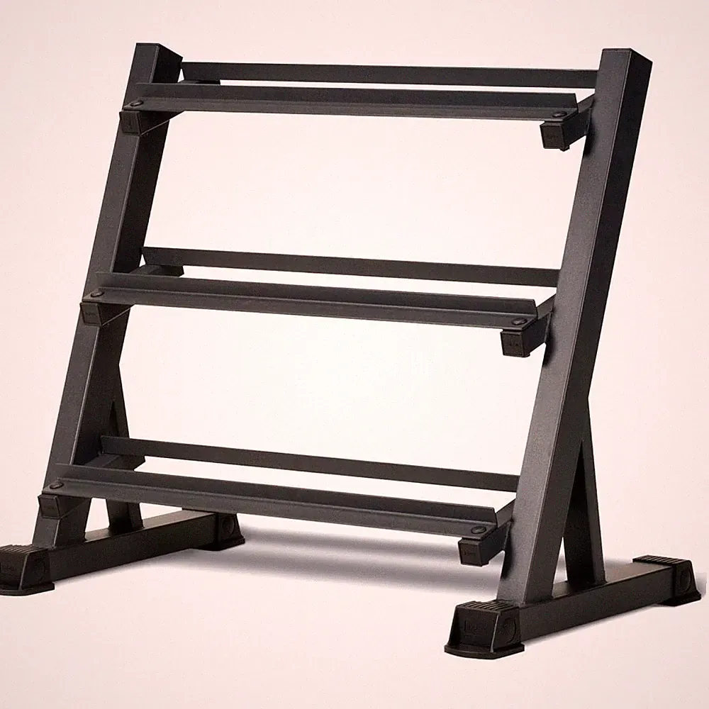 1100 LBS Capacity Adjustable 3-Tier Dumbbell Rack for Home Gyms Weight Organizer