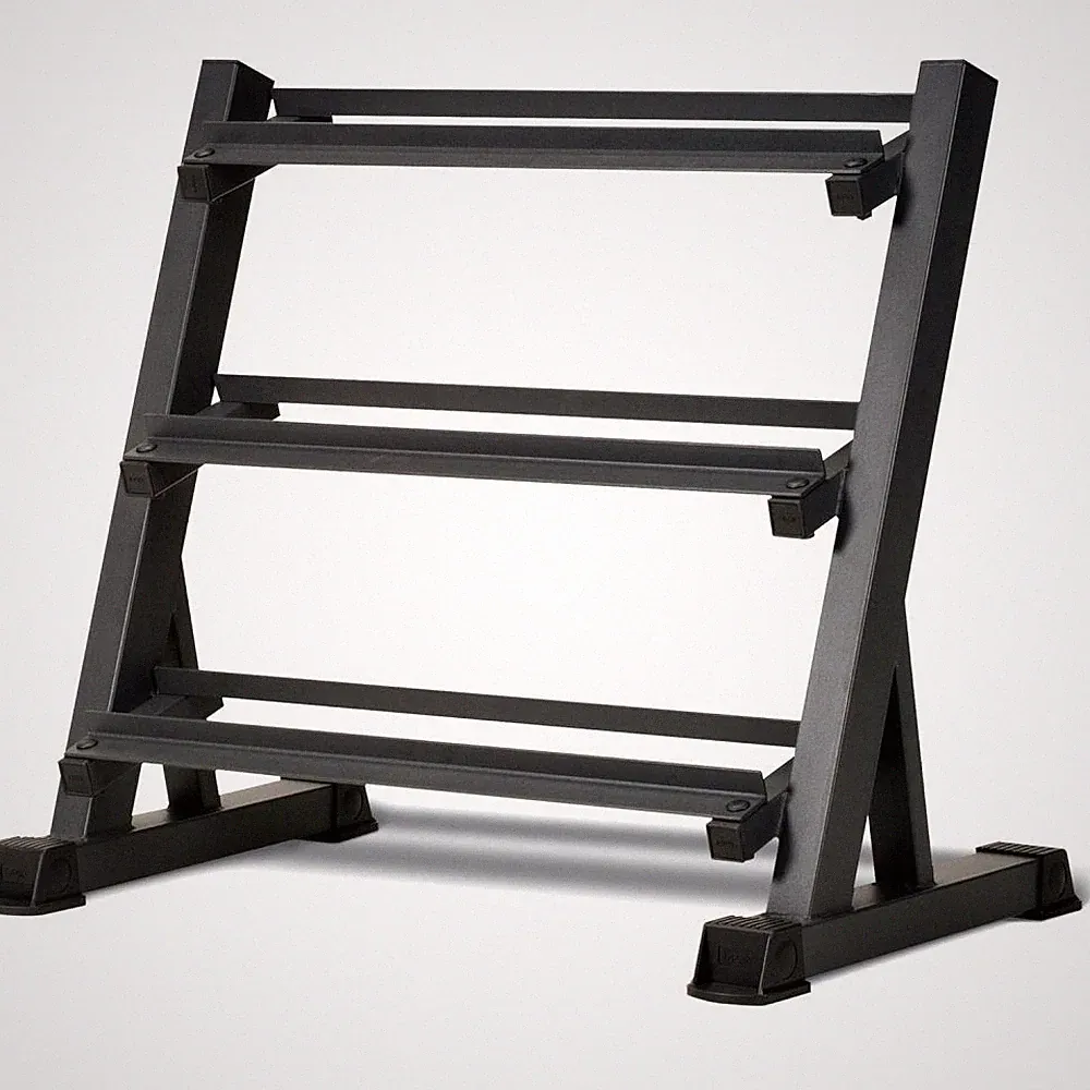 1100LB Capacity 3 Tier Dumbbell Rack Adjustable Home Gym Storage Stand