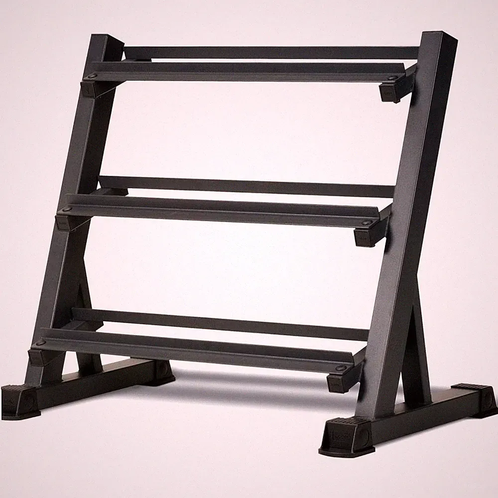 1100LB Capacity Adjustable 3-Tier Dumbbell Rack for Home Gyms 36-Inch Base Mode