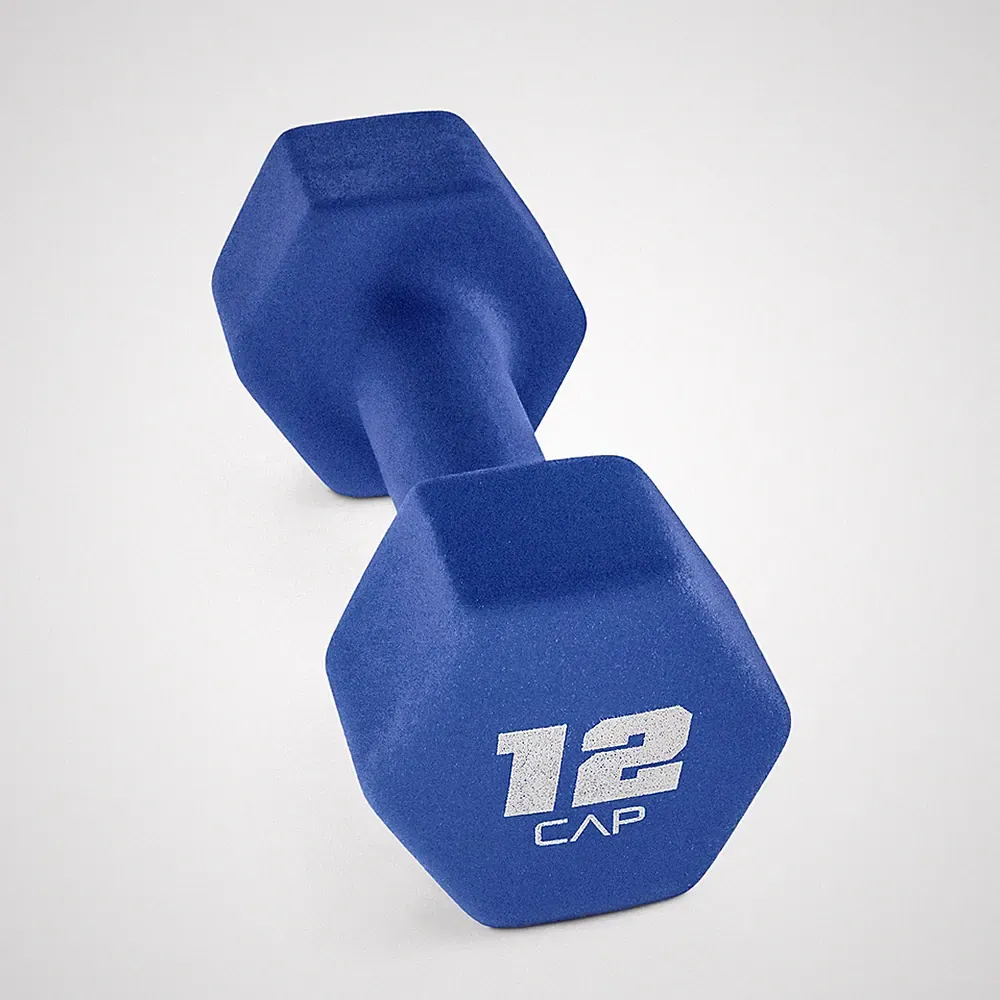 12lb Neoprene Dumbbell, Blue, Single