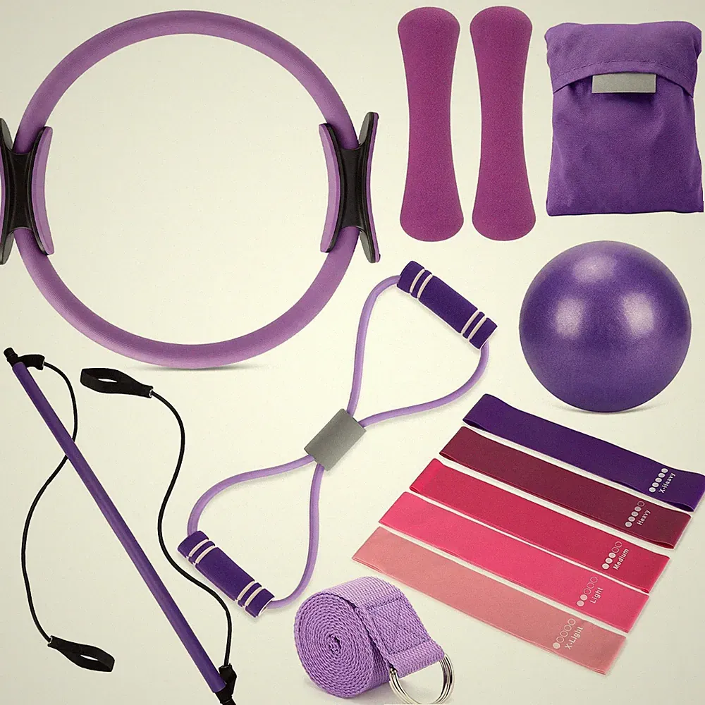 13 Pcs Pilates Equipment Kit for Home Workout Pilates Ring and Set for 1.1lb...