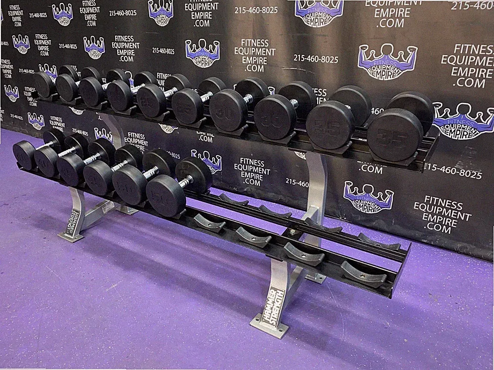 15-50 Lb Round Rubber Covered Dumbbell Sets - BRAND NEW