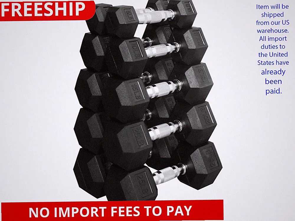 150 LB Dumbbell Set, Pair of 5, 10, 15, 20, 25 LBs, Multiple Packages
