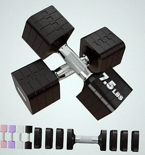 15LB 20LB 30LB 40LB 50LB Adjustable Dumbbell Set 7.5LB Each [15 LBS Pair] Black