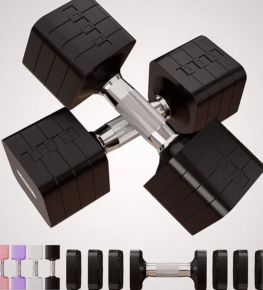 15LB 20LB 30LB 40LB 50LB Adjustable Dumbbell Set Free Weights Dumbbells Set for