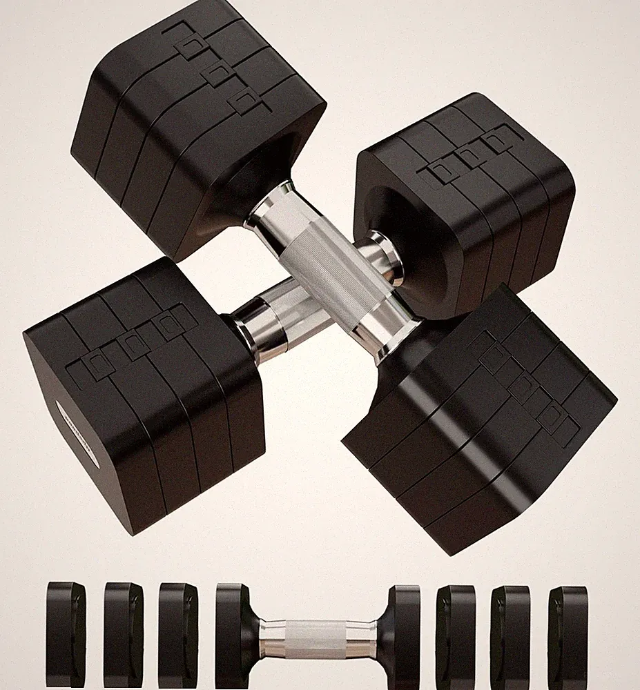 15LB 20LB 40LB 50LB Adjustable Dumbbell Set Free Weights Dumbbells ... Fast Ship
