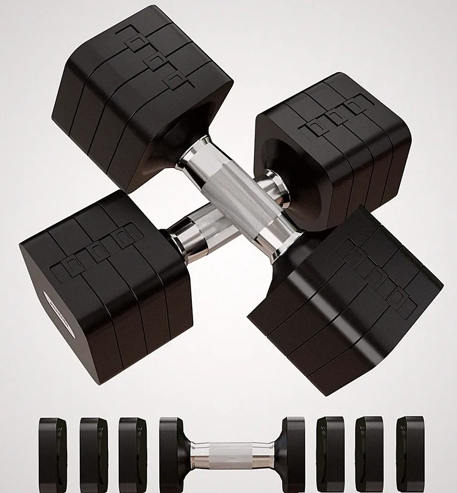 15LB 20LB 40LB 50LB Adjustable Dumbbell Set Free Weights Dumbbells Set for Wo...