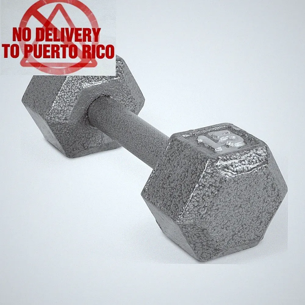 15lb Cast Iron Hex Dumbbell, Single