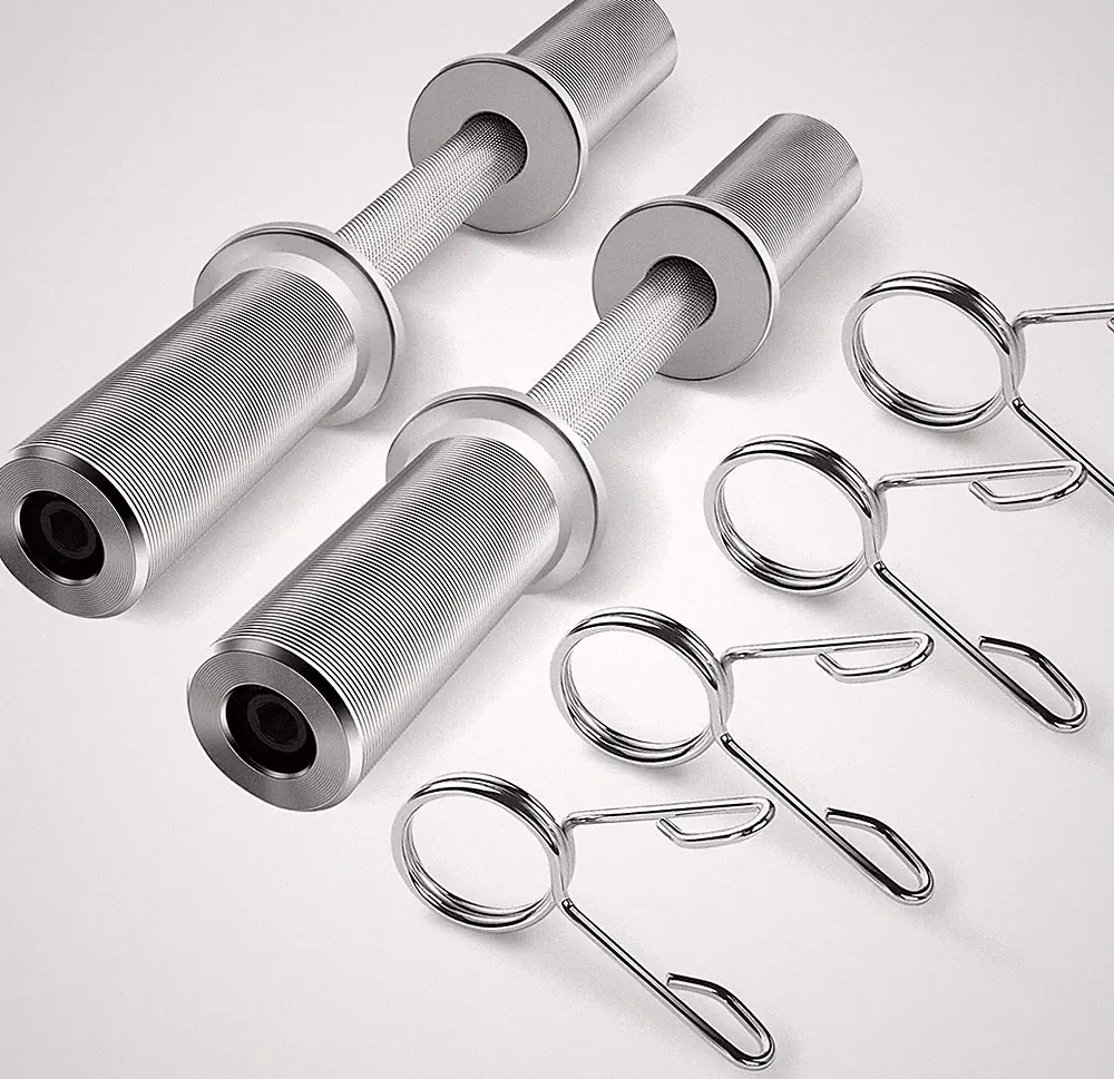 16"/20" Olympic Dumbbell Handle, Loadable Dumbbells Bar for 2'' Plates