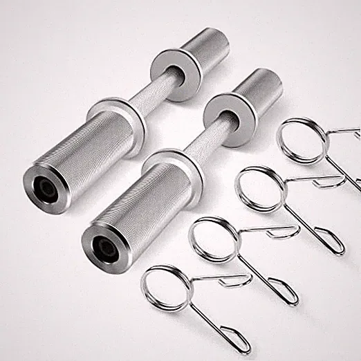 16"/20" Olympic Dumbbell Handles: Loadable Dumbbell Bars, Heavy Duty 16 inch
