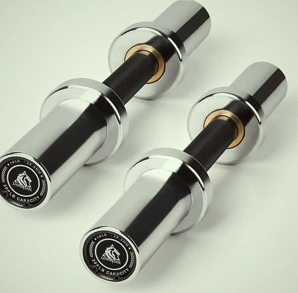 16" Loadable Dumbbells Pairs in Commercial Grade Heavy Duty Olympic Dumbbell
