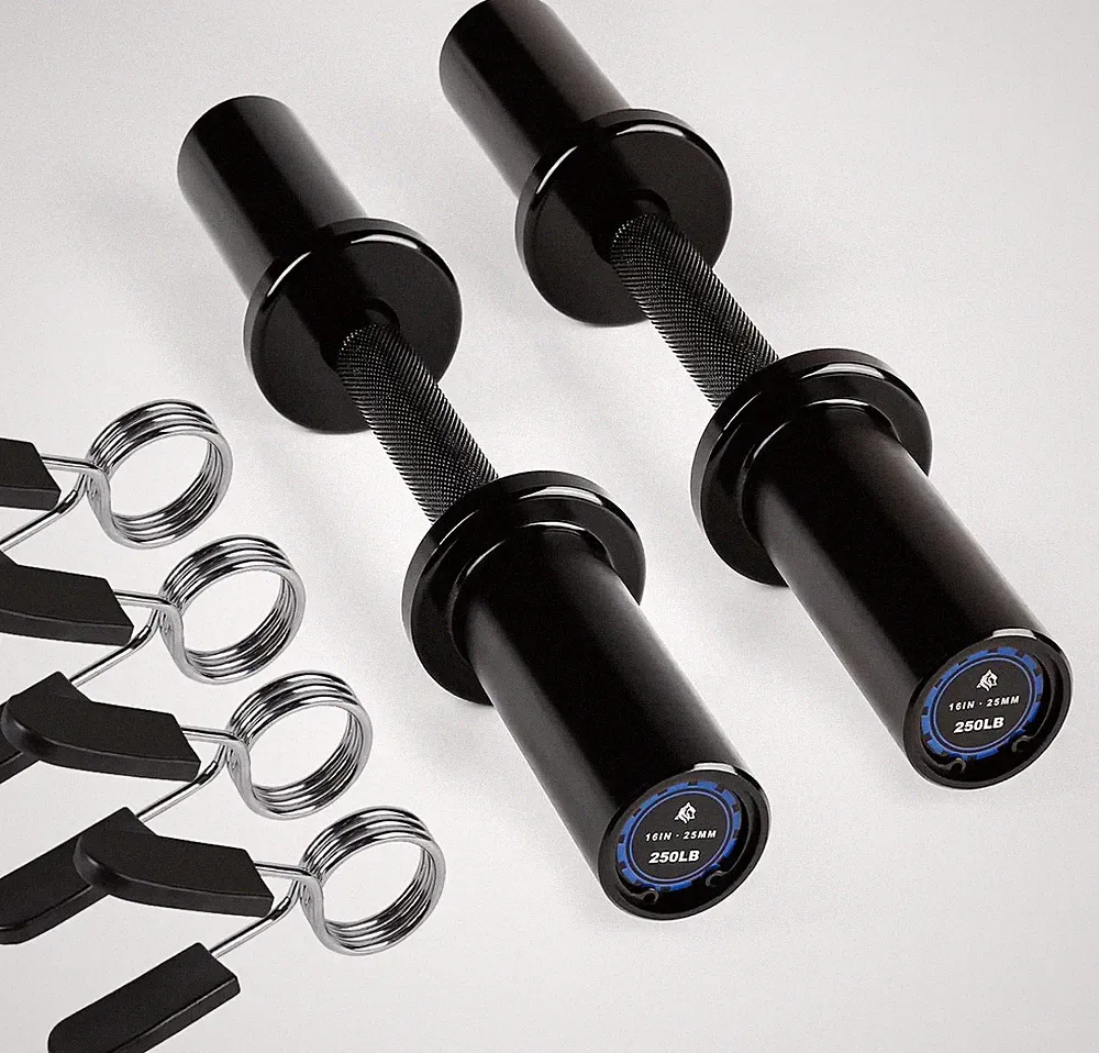 16"Loadable Dumbbells Pairs, Olympic Dumbbell Handle/Bar for Strength Training