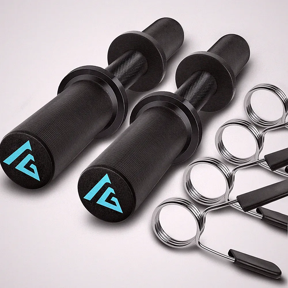 16" Olympic Dumbbell Handle, Dumbbell Bar for 2inch Olympic Weight Plates, Lo...