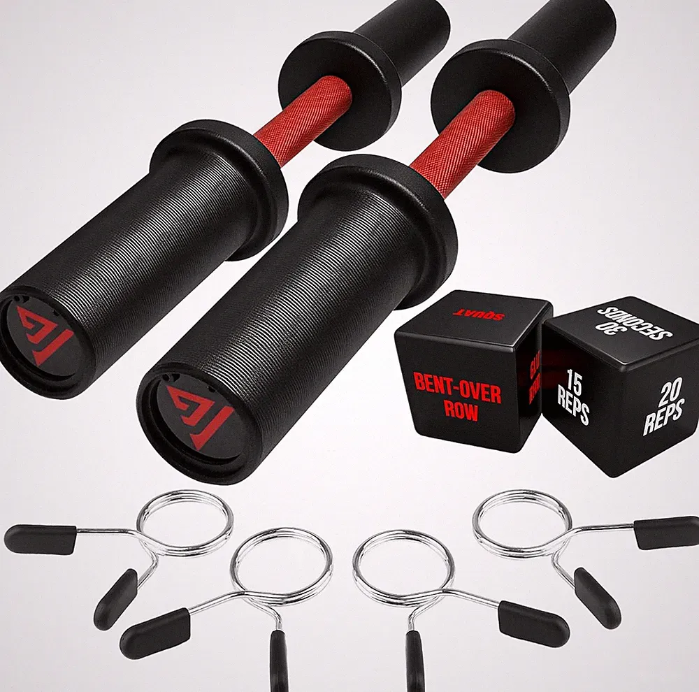 16" Olympic Dumbbell Handle, Loadable Dumbbells for 2-Inch Olympic Weight Plates