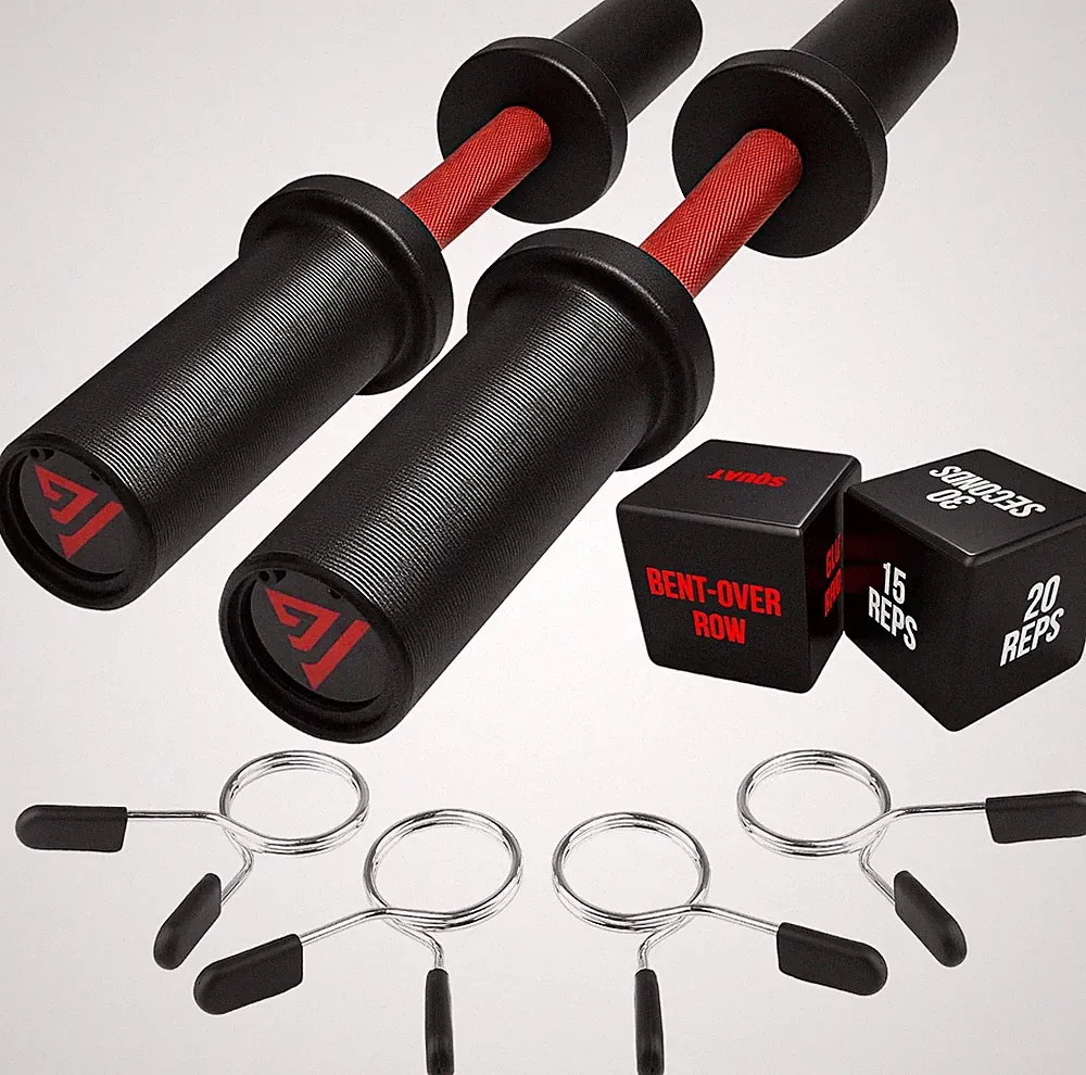 16" Olympic Dumbbell Handle, Loadable Dumbbells for 2-Inch Olympic Weight Plates