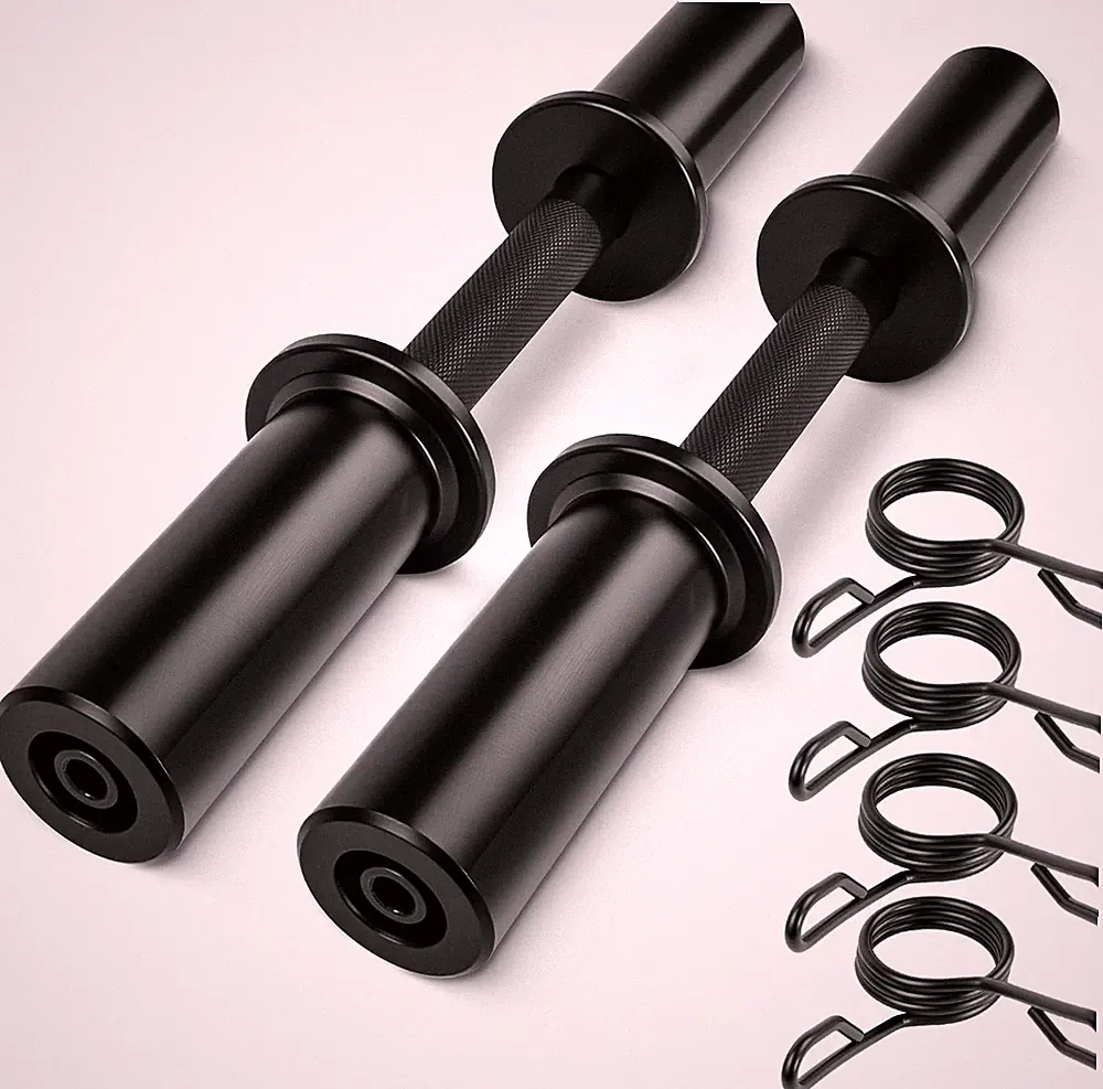 16" Olympic Dumbbell Handles,Loadable Dumbbell Bars for 2-Inch Standard Plates W