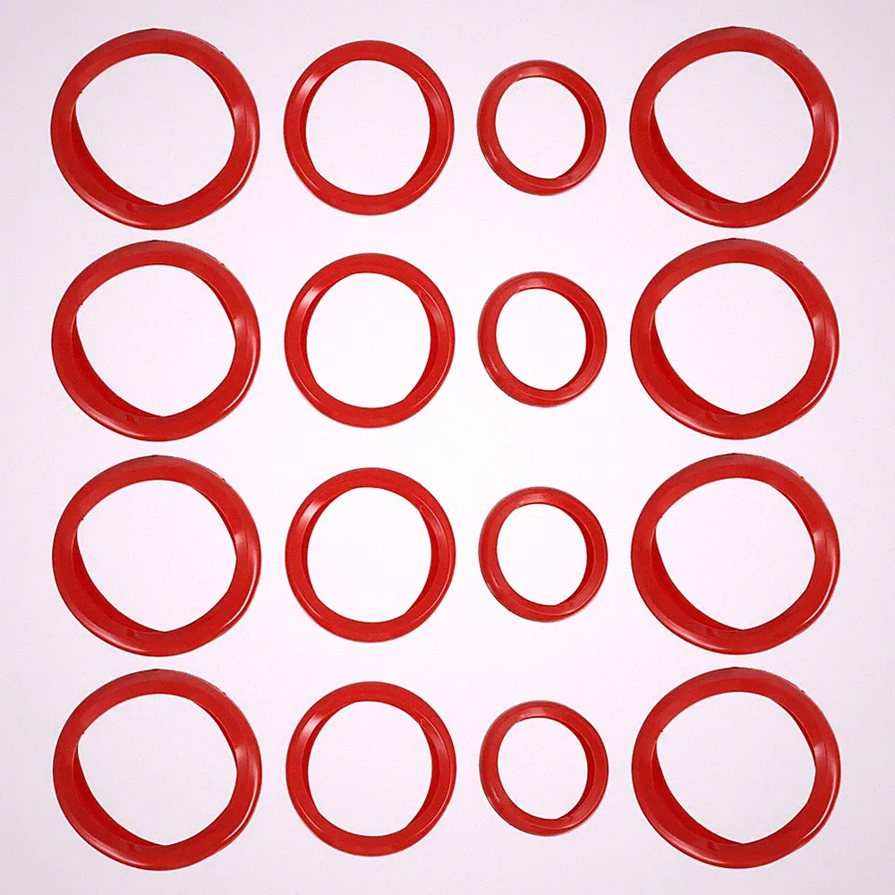 16Pcs Silicone Dumbbell Protectors Detachable Dumbbell Sleeves Non-slip Guards