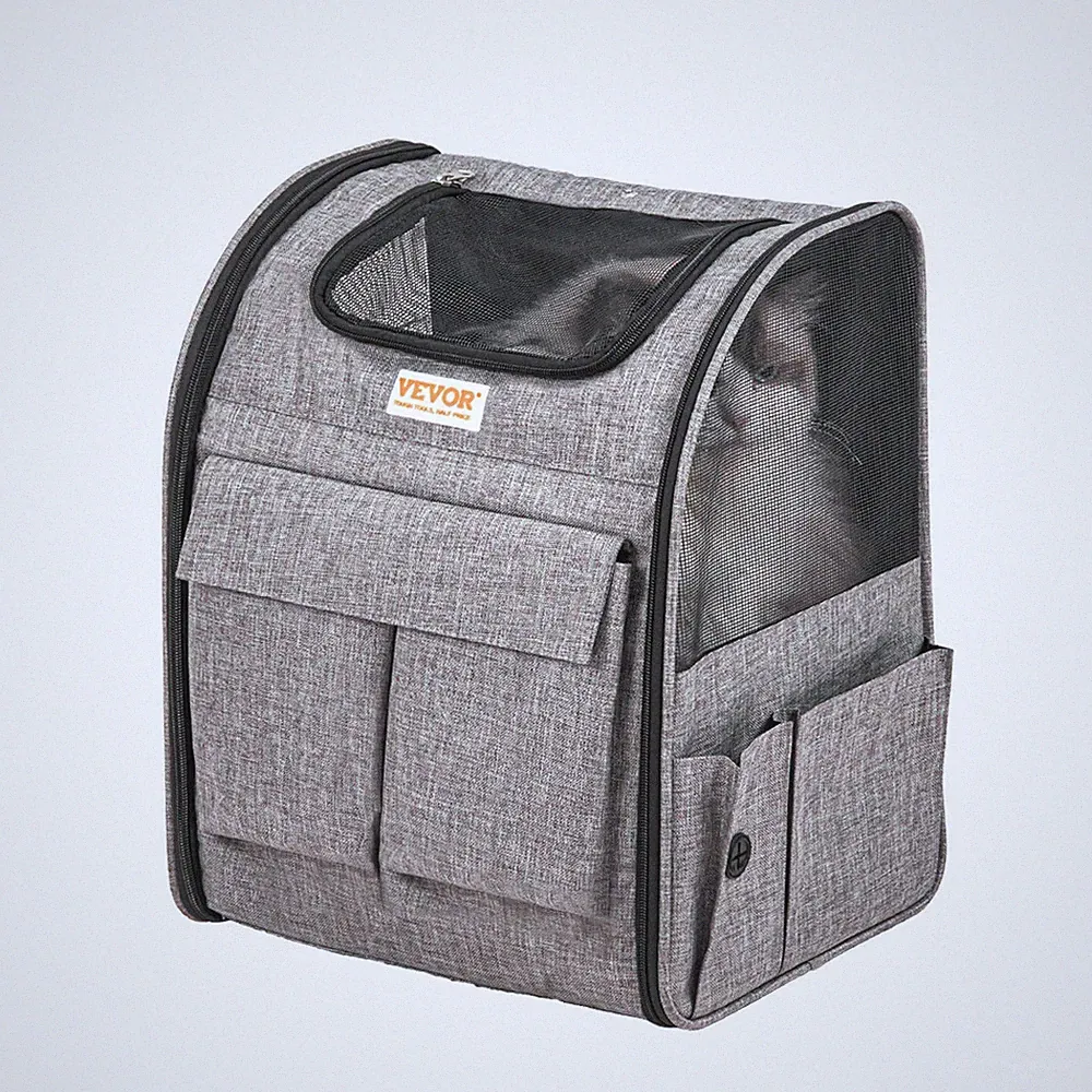 18lb capacity & removable wheels, large soft-sided pet carrier backpack