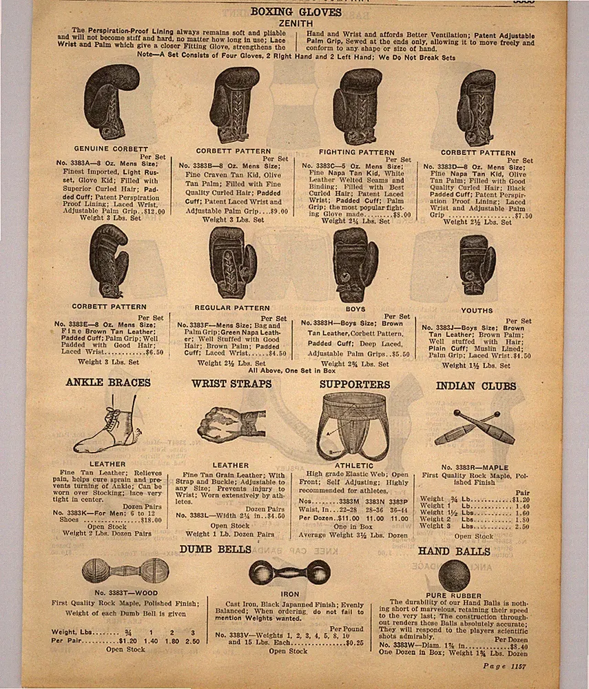 1922 PAPER AD Wood Wooden Cast Iron Dumb Bells Dumbbells Indian Clubs Boxing