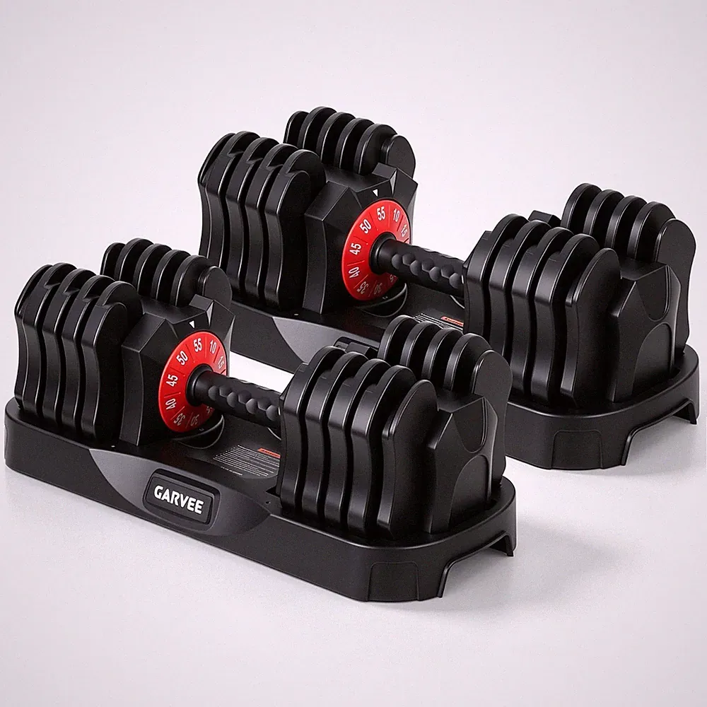 1PC 10-55Lbs Adj Dumbbells Full Metal Iron Adjustable Weights Dumbbells for Home