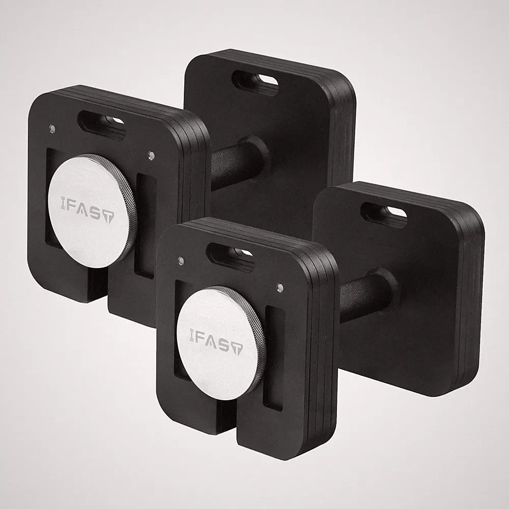 1x 2x 80LBS Square Dumbbell 9 in 1 Adjustable Weight Set Body Building Training