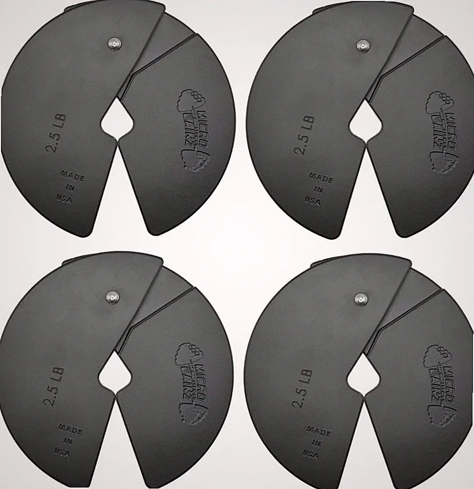 2.5 Lb Fractional Dumbbell Weight Plates - 4 Pack, USA Made, Choose Color