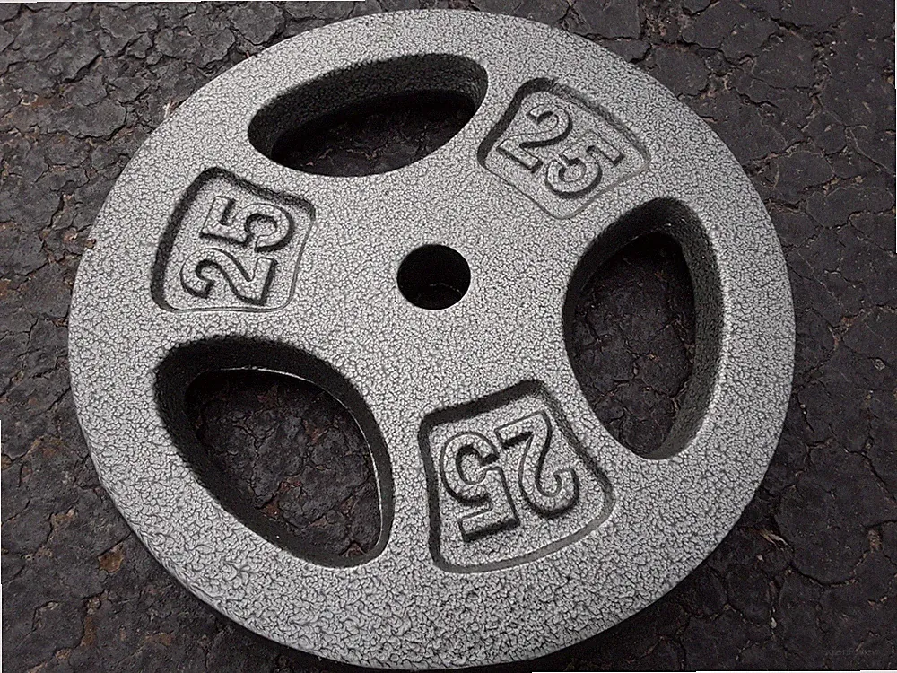 2 CAP Standard 1" Free Weight Plates 25 lb Pair 50 lbs Set Barbell Dumbbell Gym