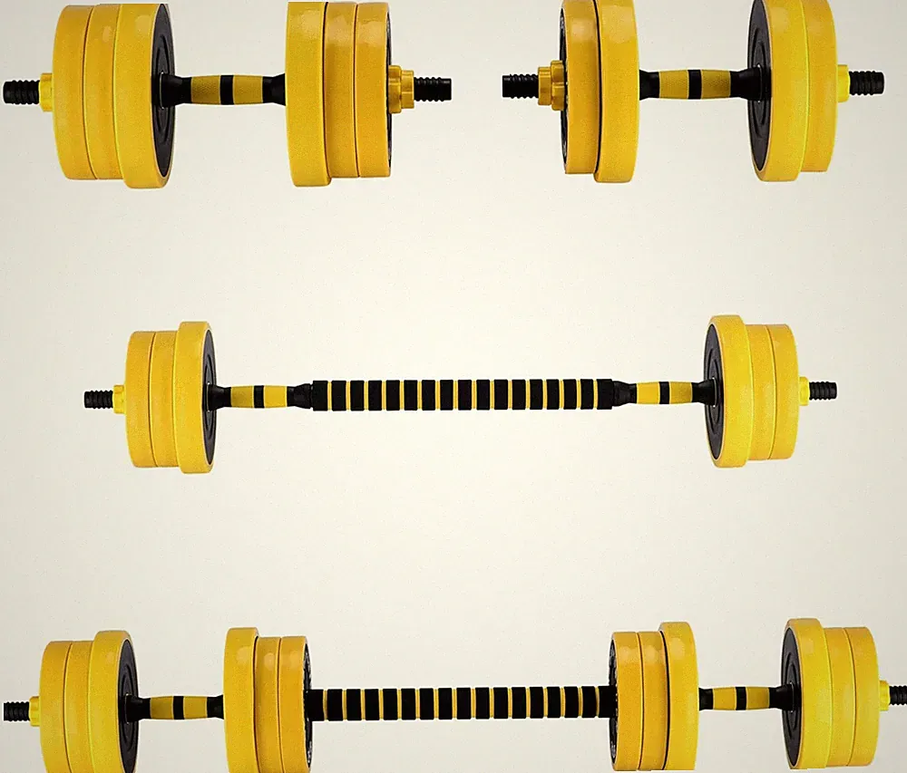 2-IN-1 Adjustable Dumbbell Set for Home Gym, 44 LBS Weight Set for Dumbbell and