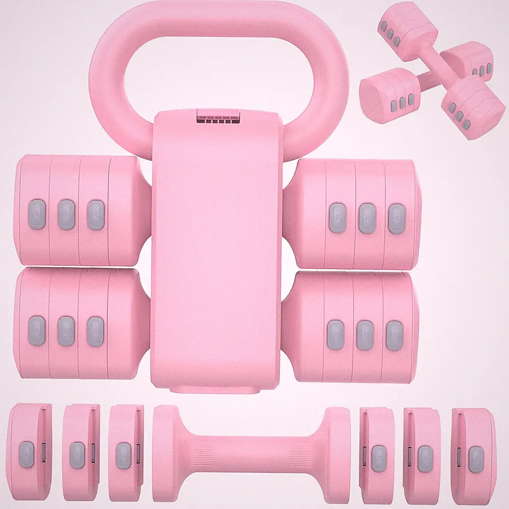 2-in-1 Adjustable Dumbbells Set, 4 Levels Weight Dumbbells Set for Women Men,...