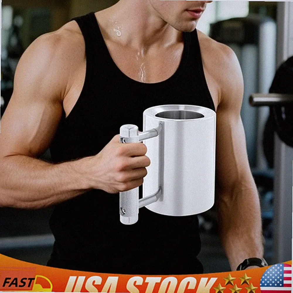 2 in 1 Stainless Steel Dumbbell Water Bottle 8kg Adjustable Weight Fitness Cup