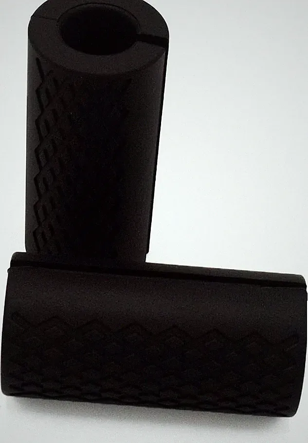 2 Inch Thick Bar Grips Adapter, Silicone Rubber Handle Covers for Barbells