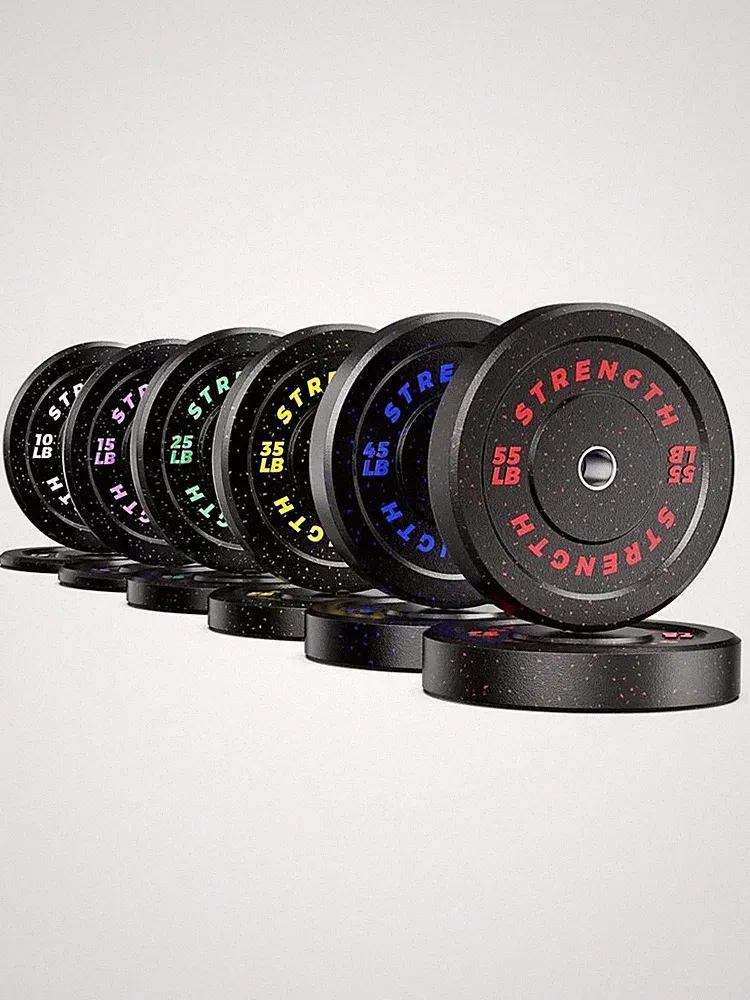2-Inch Weight Plates Durable Rubber Low Noise Floor Protection Quick