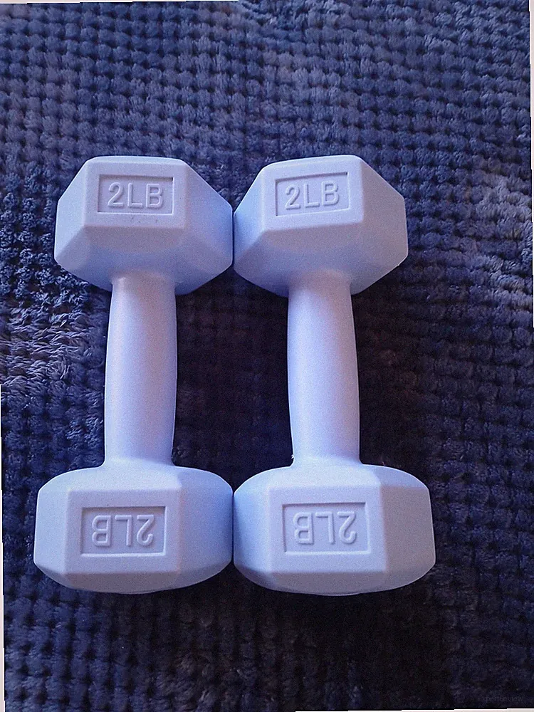 2 lb hand weights. 2 of them, blue