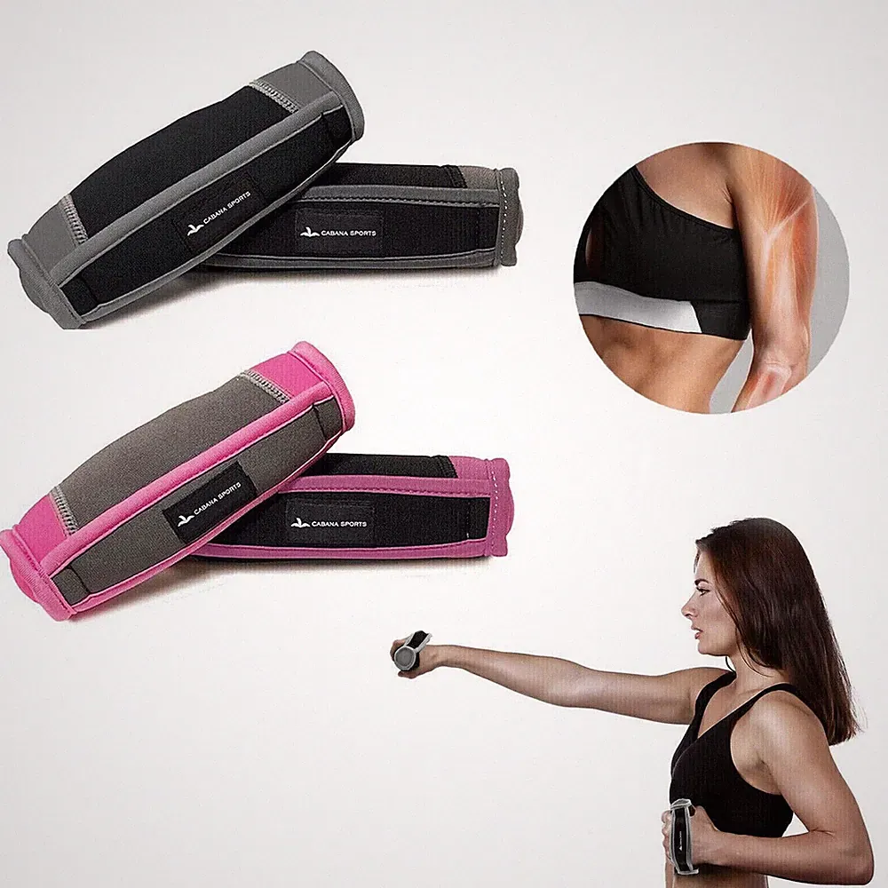 2 Lb Walking Running Hand Weights Straps Fitness Dumbbells Heavy Exercise